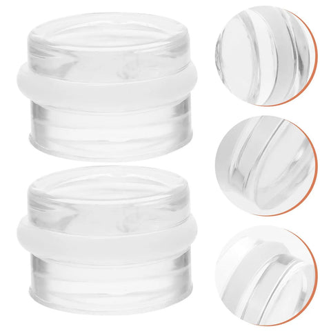 Two Pack Silicone Door Stopper Wedges To Prevent Finger Injuries And Door Slams Sturdy Furniture Accessories Clear Design