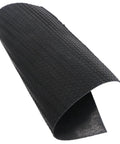 Heavy Duty Heel Patch Sheet For Shoes Black Corrugated Rubber Repair Pad Cut To Fit Sole Bottom Patch For Women And Men 14.56 By 11.02 Inches 0.08 Inch Thick Beef Tendon Rubber Easy Trim displayed close-up