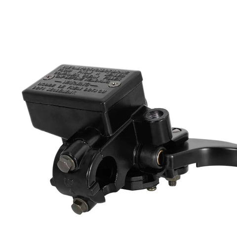 Beefed Up Seven Eighths Inch Hydraulic Front Right Brake Master Cylinder Replacement For Honda ATVs, visible side view