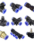 Various 2 Way Quick Push Pneumatic Fitting Connector For Tubing And Hose 10mm Size Air Pneumatic Parts Joint Durable