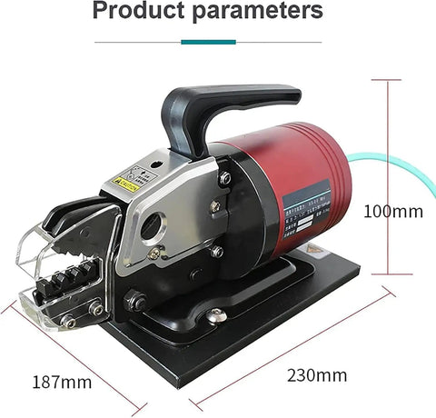 Heavy Duty Semi Automatic Pneumatic Terminal Crimping Machine Alloy Steel 1.3 Ton Air Powered Electric Wire Connector Tool close-up