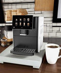 Super Automatic Espresso Machine With Built In Grinder And Smart Milk Frother Serving Up Killer Home Brews Sip 19 Custom Drinks Hit The Spot Fresh Lattes And Cappuccinos Straight Outta Your Kitchen Counter Daily on countertop with coffee cups.