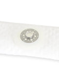 High Flow Heavy Duty Dual 450 Lph In Tank Fuel Pump Assembly Drop In Swap For 1998 Through 2002 Chevy Camaro And Pontiac Firebird E85 Ready With Integrated Sender top view of fuel pump base with metal connector.