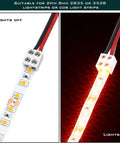 25 Pack 2 Pin 8mm LED Tape Light Connectors With Screwdriver No Solder Needed Wire To Strip Quick Tighten Terminal Blocks pictured