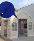 Heavy Duty Zipper Dust Barrier For Greenhouses And Tents Self Adhesive Zipper Gate 3 Inch By 7 Foot Construction Zipper Blue highlighted on tent