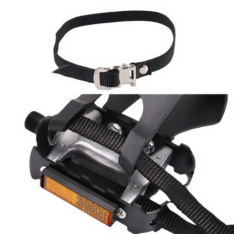 Toe Clips With Straps For Universal Bike Pedals Plastic Pedal Foot Covers For MTB And Road Bikes Replacement Clip Belts
