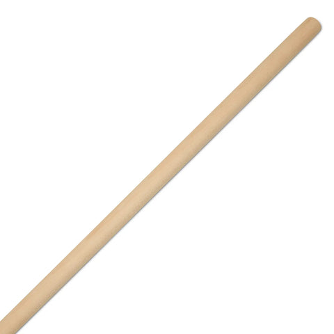 Dead Smooth Finish 1/4 Inch By 12 Inch Wooden Dowel Rods Pre Sanded Bark Free Hardwood Craft Sticks on white background.