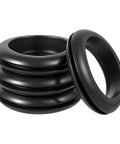 2 Inch Rubber Grommet Kit, 4 Pack Large Wire Hole Plugs for Electrical Boxes and Cables, durable black rubber and metal grommets