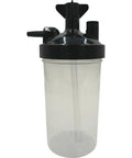 Portable 350ml Oxygen Humidifier Bottle With Pressure Relief Valve For Concentrator Therapy Pro Grade Plastic Humidity Bottle, black top