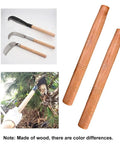 11 Inch Wooden Sledge Hammer Handle Replacement Set For Gardening And Farm Work, smooth oak wood handles side view
