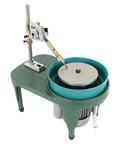 Faceting And Polishing Machine For Jewelry 180W Jade Grinder 2800 RPM Rock Polisher with 6 Inch Disc on Durable Green Body