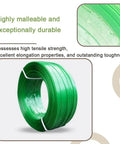 Heavy Duty Strapping Tape Rolls And Flat Woven Fiber Rope Set, green PET plastic steel strapping roll, durable for securing items