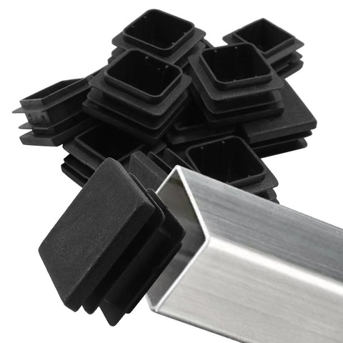 12 Pack One And One Quarter Inch Square Plastic End Caps And Plugs For Square Tubing Posts Chairs And Furniture Durable 32mm Square Tube Caps To Conceal End Openings And Protect Surfaces For DIY Furniture Projects