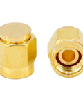 12 Pack SMA Plug Dust Cap For SMA Female Jack Gold Plated RF Coaxial Connector Protective Cap Guard For Your Coaxial Gear Up To 18 GHz