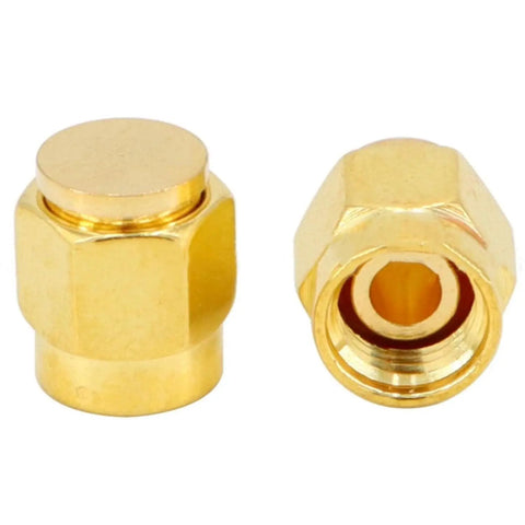 12 Pack SMA Plug Dust Cap For SMA Female Jack Gold Plated RF Coaxial Connector Protective Cap Guard For Your Coaxial Gear Up To 18 GHz