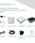 Packing list for Powerful Solder Fume Extractor With 100W Suction And 3 Stage Filtration For Desktop Smoke Removal