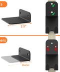 Comparison of our Two Pack Bike Pedal Hanger Wall Mount with 2.5-inch heavy duty steel vs shorter alternatives.