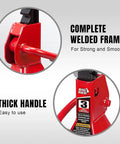Pair of Big Red 3-ton steel jack stands for automotive use