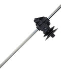 OEM Replacement Transmission 618P09575 Fits TB200 M220 for Craftsman tractors, side view showing metal shaft and black housing