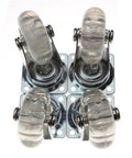 4 Pack Transparent Pu Replacement Caster Wheels For Office Chairs Sofas And Trolleys slick roll swivel treads with locks