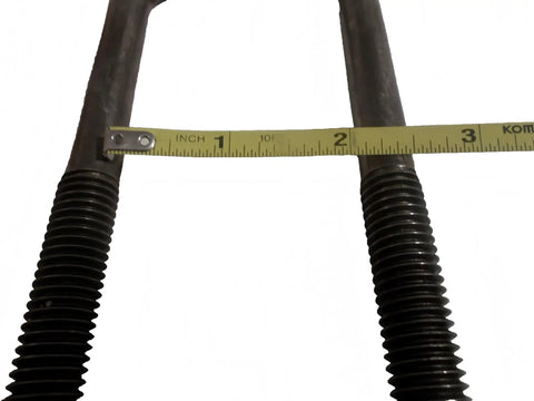 Square Trailer Axle U-Bolt Kit Pro Grade Heavy Duty For Boat Utility And Cargo Trailers Fits 2-1/8 Inch Inner Width, 6-1/2 Inch Length, And 1/2 Inch Diameter Keeps Leaf Springs Tight And Prevents Shifting In Saltwater And Freshwater, measured with tape