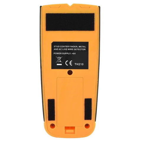 Back view of 3 in 1 Stud Finder Wall Scanner with Live Wire Detector and Metal Finder for Wood Metal AC Voltage Detection.