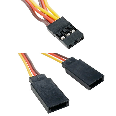 10 Piece Servo Y Harness Splitter Cables 1 Male To 2 Female JR Futaba Style Plug And Play Extension Wires for RC Models