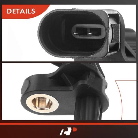 Close-up view of Rear Right Abs Wheel Speed Sensor connector and mounting details for Golf Jetta Beater.