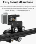Ender 3 Direct Drive Upgrade Kit With 42-40 Stepper Motor Hotend, shown installed for easy extrusion conversion.