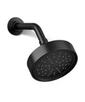 Purist Single Function Showerhead With Matte Black Finish, 2.5 GPM Flow, High Pressure Sprayface With 66 Nozzles, wall mounted