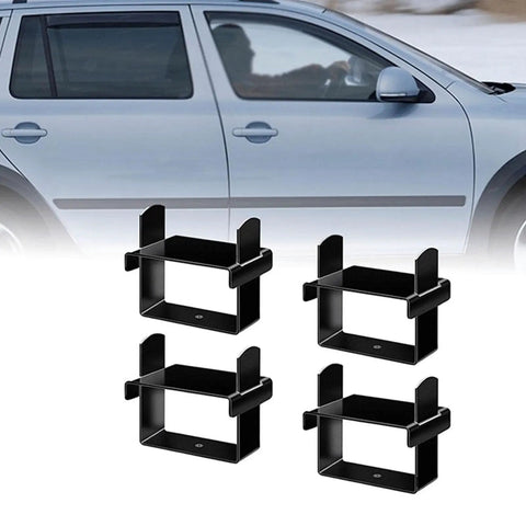 Heavy Duty 4Pc Leaf Spring Clamp Kit For Trailer And Tv Suspension Repair Clip With All Hardware For Easy Install And Total Stability On Your Rig, black steel