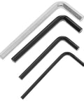 Solid Carbon Steel Hex Key Wrench Set Perfect For Bike Repair And Furniture Assembly L Shaped Black Silver M3 To M6 Allen Keys Hand Tool Kit Gets The Job Done Right, four L-shaped hex keys