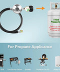 Three Feet Propane Regulator With Hose For Most Gas Grills Heaters And Fire Pits Universal Propane Tank Regulator 3/8" Flare