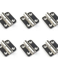 Top Shelf Slick 1.5 Inch Detachable Hinges Pack Of 6 304 Stainless Steel left hand hinges for cabinets and gates.