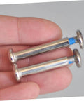 Close-up of 16 Piece Inline Skate Replacement Screws Kit, Stainless Steel Skate Wheel Screws for Inline Bearings.