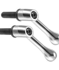 Clamping Lever Handles With M12 40mm Thread For Precise Quick Release Adjustments Locking Rotating Bolts In Durable Silver Tone Ideal For Lathe And Milling Machines Comfortable Ergonomic Grip Two Pieces Versatile Applications For Workshop Use