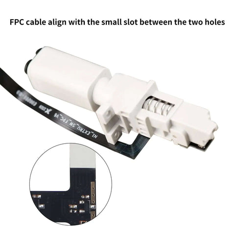 Feed Hall Board For A1 And A1 Mini 3D Printer Filament Sensor Replacement with Ribbon FPC Cable detail and alignment guide
