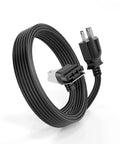EZ Connect Power Cord For InSinkErator Garbage Disposals 4 Foot Plug In Cable coiled with attached plug and connector