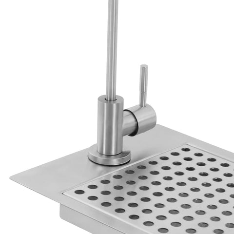 Zero Stress Slick Stainless Steel Sink Glass Rinser With Easy Faucet Mount Heavy Duty Dual Spray Wand For Commercial Bars And Home Cafes Flushes Cups Clean Quick