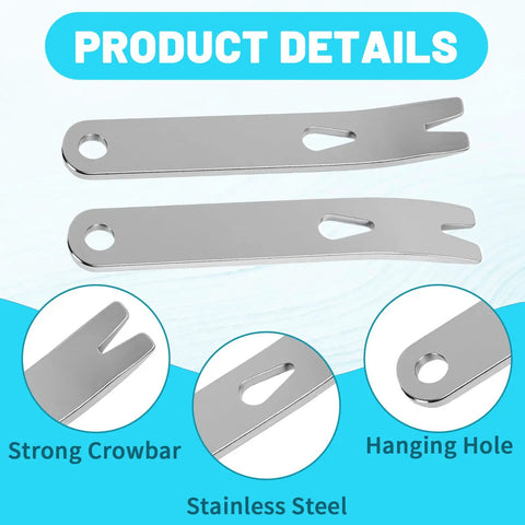 Four Pack Mini Pry Bars Set Stainless Steel Pocket Crowbars Everyday Carry EDC Tools Multi Function Pry Scraper And Opener
