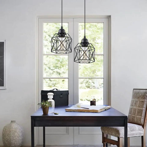 Sleek Matte Black Farmhouse Pendant Light Bringing Modern Industrial Vibe To Your Kitchen Island Or Dining Room Ceiling Hanging Fixture Quick Room Glow Up That Hits Different over a dining table.