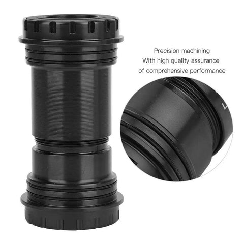 Alloy BB30 Bottom Bracket For 24x24mm Cranks Integrated 42mm Frame Shell with Black Finish and High Strength Bearings