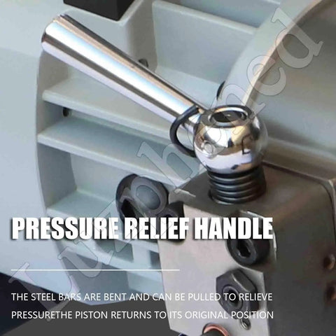 Pressure relief handle of Hydraulic Rebar Bender And Straightener For 8-36 Mm Steel Bars, enabling easy return to original position.