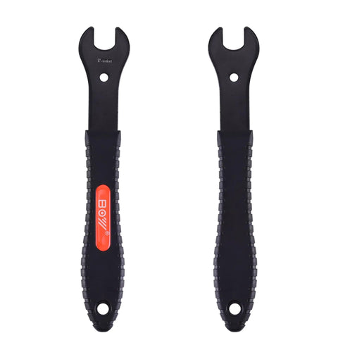 Bike Cone Wrench Set 13mm To 19mm 7-Piece For Wheel Hub Axle Nut Install Remove Spanner Repair Kit, black carbon steel.