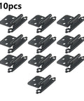 10 Pack Self Closing Cabinet Hinges For Overlay Flush Doors Quiet Soft Close Hardware In Cold Rolled Steel Black Finish