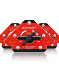 On Off Switch Magnetic Welding Clamp Heavy Duty with multi-angle arrow design at 45 degrees front view