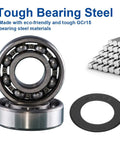 608 2RS ball bearings, double rubber-sealed, 8x22x7mm, 10 pcs skateboard bearings