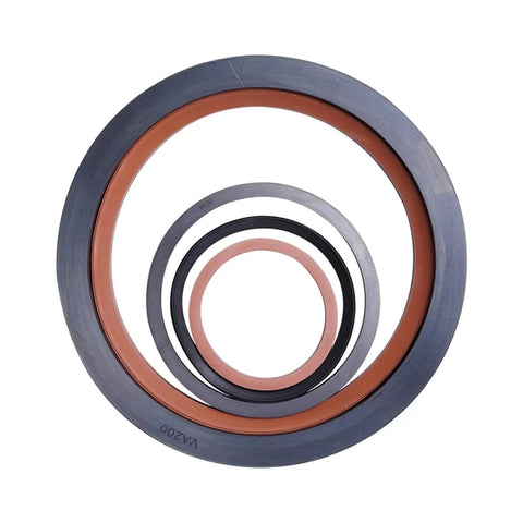 Heavy Duty FKM Fluororubber Water Shaft Seal Rotary O Ring Viton Grade variety set, showcasing different sizes and colors.