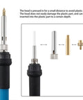 Soldering Iron Tips M8 Universal 936 Soldering Iron Head Heat Set Insert Tip Kit showing disassembled components and assembly process.