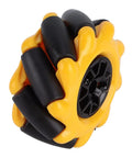 Omni Directional Wheel Set for Smart Robot Car DIY Projects Left and Right 60mm Rubber Coated Mecanum Wheel close-up view